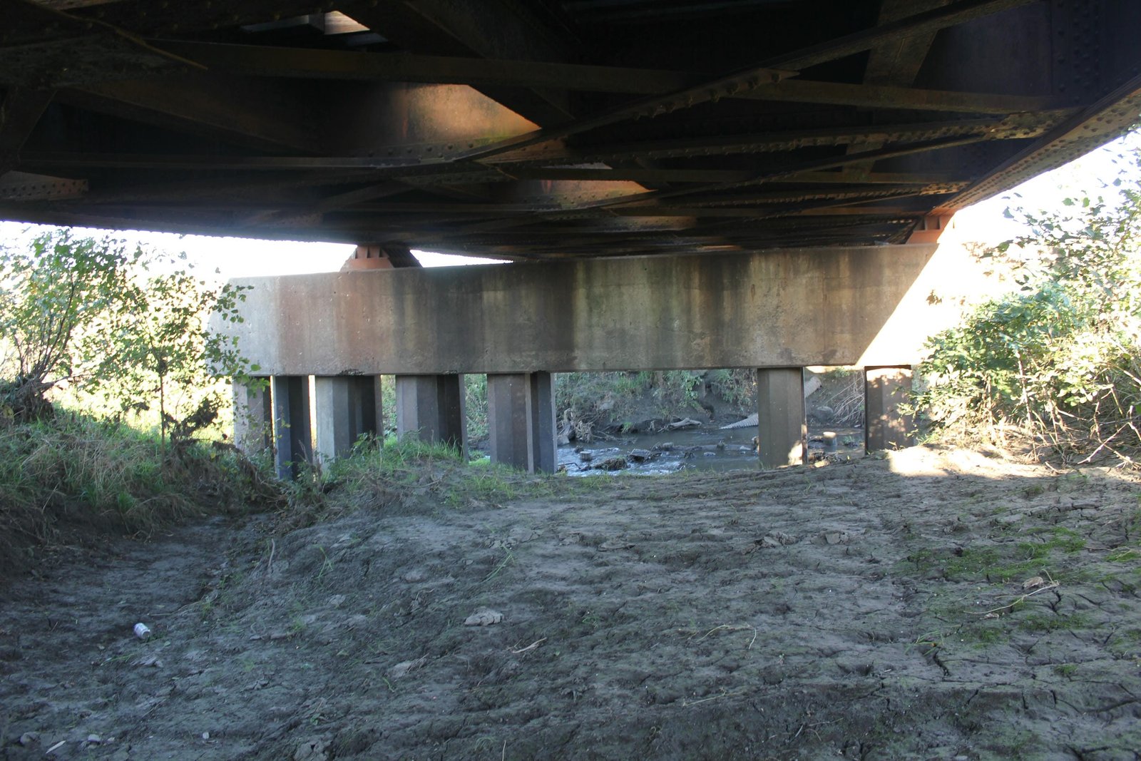 Under bridge
